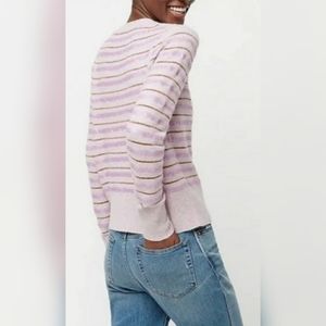 J.Crew Sequin Stripe Alpaca/Wool Blend Sweater XS